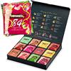 DORiMED Cofanetto Scoperta e Degustazione - Assortimento di 12 Tè e Infusi Aromatizzati (84 bustine singole) - Tè Nero/Bianco/Verde/Matcha/Earl Grey/Oolong/Pu-Erh - Confezione Regalo - Tisane