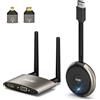 DRYMOKINI Trasmettitore e ricevitore HDMI wireless 4K, 5G 165FT/50M Extender HDMI