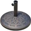 Easycomfort Base per Ombrellone 12kg in Resina ?48.5x34cm per Pali 38-48mm Bronzo