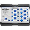 FIRSTINFO TOOLS FIT YOUR NEEDS FIRSTINFO F3453A Nuovo set adattatori di coppia SAE attacco 3/8 a occhio 12 punti 9 pezzi da 5/16 a 1-1/4 pollici in acciaio cromo vanadio con valigetta e vassoio da officina