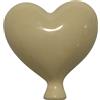 Gentile Ceramiche Palloncino Cuore Crema in Ceramica da appendere (6cm)