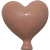 Gentile Ceramiche Palloncino Cuore Rosa Pesca in Ceramica da appendere (6cm)