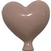 Gentile Ceramiche Palloncino Cuore Rosa Cipria in Ceramica da appendere (6cm)