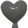 Gentile Ceramiche Palloncino Cuore Grigio in Ceramica da appendere (6cm)