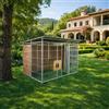SIDERBOX Box per cani coperto retro e 1 metro laterale in legno zincato a caldo da 300x200xh180 cm