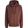 JACK & JONES Jorbleecker Branding Sweat Hood BF, Mogano Profondo, XL Uomo