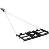 VEVOR Erpice Trainato per Prato Giardino 122 x 50 cm Rastrello Livellatore Trainato con Catena per Terreno Vialetti di Ghiaia Prato, Erpice di Livellamento per Sentieri Giardino, Compatibile ATV UTV