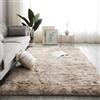 VanderHOME Tappeti per area tie-dye in colore puro, senza spargimento e senza sbiadimento, tappeto morbido e soffice per camera da letto e soggiorno Grigio puro 160x230 cm