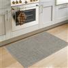 Cheerx Tappeto da cucina antiscivolo, lavabile, tappeto da cucina in tessuto assorbente, di alta qualità, per corridoio, cucina, sala da pranzo, lavanderia (grigio titanio, 43 x 75 cm)