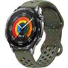 BYISYUE Sport Cinturino per Amazfit Bip 6/5 Unity/Stratos 3/2/2S/Pace, 22mm Traspirante Silicone Bracciali Cinturini di Ricambio per Amazfit GTR 47mm/GTR 4/3/3 Pro/2/Balance 46mm/Balance 2/Helio/Active Max