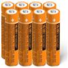 IWANGDO Batteria AAA HR03 di ricambio Compatible con telefoni cordless Panasonic HHR-65AAABU HHR-55AAABU HHR-75AAA/B-4 Ni-MH ricaricabile 8 pezzi con scatola di plastica (8pcs HHR-55AAABU)