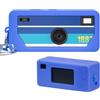 PAIYULE Custodia in silicone per Kodak Charmera, portachiavi, fotocamera digitale (versione Blindbox/Single Box), aperture precise e protezione antigraffio, fotocamera non inclusa (blu)
