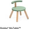 STOKKE Sedia Bambini in Legno Stokke MuTable V2 Clover Green - Sedia Evolutiva Regolabile