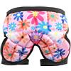Vbestlife Pantaloni Protettivi Imbottiti per Bambini per Sci, Pattinaggio e Attività All'Aperto - Protezione Anca e Coccige, Comfort e Libertà di Movimento (Rosso)