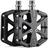 ROCKBROS Pedali Bici in Fibra di Carbonio, Pedali MTB Flat Ultra Leggeri Antisciovoli, con Tre Cuscinetti, 9/16", Asse in Lega di Titanio, per Bici da Strada, Gravel