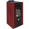 Stufe A Pellet Italia Canada 12 Kw (PACK WI-FI) Canalizzata Colore: Rosso
