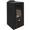 Stufe A Pellet Italia Canada 12 Kw (PACK WI-FI) Canalizzata Colore: Nero