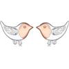 Kerraom Argento 925 Orecchini Uccellini - Antiallergici Piccoli a Borraccia Colibrì, Pettirosso Orecchini - Adatti per Donne e Ragazze