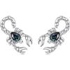 Kerraom Orecchini Scorpione Argento 925 Puro - Orecchini Animali Gotici Scorpione Antiallergici, Regalo per Donne e Ragazze