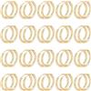UNICRAFTALE Huggie - Orecchini a cerchio Huggie da 14 mm, rotondi, per orecchini da donna, in metallo, con chiusura a leva, per la creazione di gioielli, Ottone