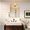 Sqinor Specchio da Parete Ad Arco Senza Cornice 45x60cm - Specchio Bagno Moderno Design Infrangibile Specchi Decorativo da Parete per Bagno Ingresso Soggiorno Camera