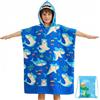 Domueay Poncho Asciugamano da Bagno con Cappuccio Telo Mare Bambini con Unicorno Rosa in Microfibra Assorbente per Spiaggia Doccia Piscina, Asciugamano da Bagno Ragazze 6-15 Anni, 75x180cm