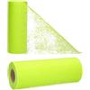 AmaCasa - Corridore da tavolo in tessuto non tessuto verde mela, ideale per fiori, matrimoni e comunioni, 23cm/25m (verde mela, 23cm)