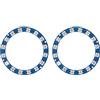 Garosa Anello LED RGB 16 Bit 2 Pezzi, Anello Luminoso 5050 RGB WS2812B con Controllo Digitale, Ideale per Illuminazione Decorativa e Progetti Fai da Te