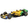 Burago F1 McLAREN MCL38 2024 MONACO GP Livrea Senna 30th anniversario - Formula 1 - OSCAR PIASTRI 81 - Scala 1:43 12cm - Bburago 18-38214-P