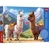 Trefl - The Treflik Family, Lama colorate - Puzzle da 200 pezzi - Un puzzle colorato con animali, per bambini dai 7 anni in su