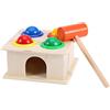Tnfeeon Martello Giocattolo in Legno E Set di 4 Sfere, Bambini Martellare Gioco Ragazzi Imparare Il Giocattolo Educativo Spingendo Il di Natale