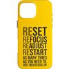 Gym, Hustle and Success Motivational Gif Custodia per iPhone 16 Pro Max Reset Refocus Readjust - Palestra, Hustle, Successo, Motivazionale