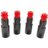 JZK 4 pezzi DC 12V/24V Spina maschio per presa accendisigari, adattatore per presa di corrente accendisigari con fusibile da 8 A per camper, barca, moto, camion, furgone, automobili