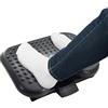 Relaxdays poggiapiedi ergonomico inclinabile, Massaggio, 3 Altezze, Nero 17x46x35 cm