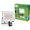 PHILIPS Lois, Proiettore UltraEfficient, per Esterni, con Sensore di Movimento, 24 W, 3000 K, Antracite