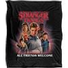 Stranger Things All Friends Welcome Poster Coperta super morbida al tatto setoso - 152 x 127 cm