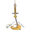 Or Illuminazione Venezia Lampada in vetro di murano lavorato in stile classico nella colorazione trasparente e oro satinato 1XE14 430/LOP/50