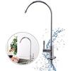 Haofy Rubinetto Girevole, Rubinetti per Lavello Monocomando in Acciaio Inox con Maniglia Singola e Fredda per Lavello Rubinetto Alto Lavabo