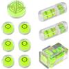 MsTeco 10 Pezzi livella a Bolla di Precisione a Bolle Quadrate 16 mm/32 mm per Fotocamera Mobili Treppiedi Adesivi Livella Bolla Compatta per Allineamento di Precisione