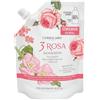 L'Erbolario 3 Rosa Eco-ricarica Bagnoschiuma Addolcente e Protettivo, 500ml