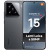 XIAOMI - 15 5G 512GB 12GB Ram Display 6.36' AMOLED Main Camera 50MP nano Sim+eSim Android 15 Snapdragon 8 Elite 5240mAh Black - SPEDIZIONE GRATUITA