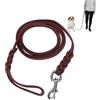 Kukyller 3 tipi di cuoio in pelle di cuoio con guinzaglio per cani, allenamento per cani addestratore per animali domestici che cammina guinzaglio che tira la cintura in pelle di sicurezza (1,6 m di corda)