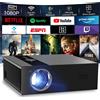 Teuyau Proiettore Wifi6 e Proiettore 4K Portatile Bluetooth5.4 Two-Way Supporto