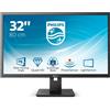 Philips Monitor 31.5" 2K Ultra HD LCD Nero con Tecnologia Flicker-Free