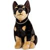 lilizzhoumax Dobermann Cagnolino di Peluche 20cm/8", simpatico giocattolo Cane Peluche, morbido Cane Peluche Bambole Animali Selvatici Regalo per Bambini