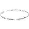 Sector No Limits Bracciale Uomo in Argento 925‰ rodiato con Catena Grumetta, Collezione SILVER COLLECTION - SAXY05
