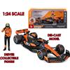 BBURAGO F1 Mc Laren Mcl38 Con Norris Figura - 1:24 Die-cast Model Modelli In Scala Bbura