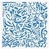 FINGERINSPIRE Stencil per calligrafia con alfabeto arabo, 30 x 30 cm, motivo parole in plastica, per fai da te e decorazioni da parete per la casa