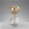MASCAGNI CASA Clessidra 30cm 90 Minuti in Vetro Oro