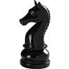 MASCAGNI CASA Figura Scacchi Cavallo 22,5cm Nero Resina